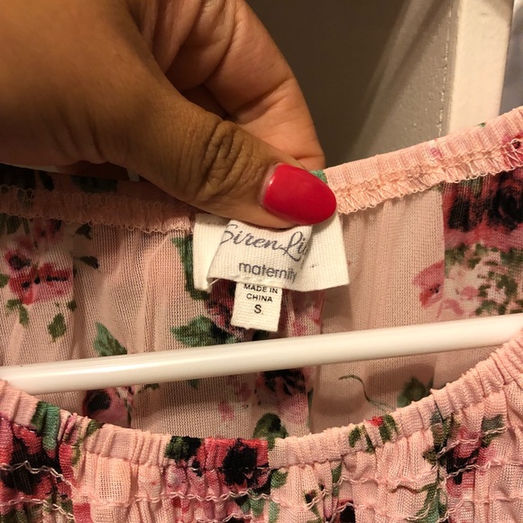 Pink maternity blouse - Picture 3 of 3